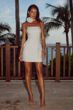 Load image into Gallery viewer, Ayanna Mini Dress in White Polka