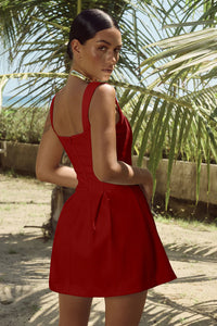 Bethani Mini Dress in Red Cherry