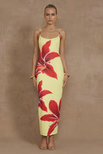 Load image into Gallery viewer, Deia Midi Dress in Yellow Lily