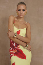 Load image into Gallery viewer, Deia Midi Dress in Yellow Lily