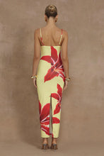 Load image into Gallery viewer, Deia Midi Dress in Yellow Lily