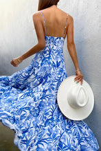 Load image into Gallery viewer, Kiah Maxi Dress in Blue Floral