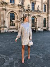 Load image into Gallery viewer, Fifi Sequin Dress in Champagne